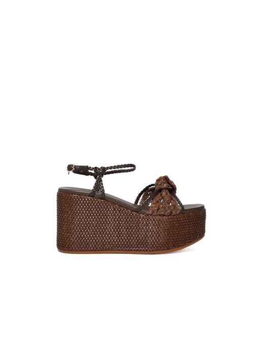 Sandali con zeppa e nodo TWINSET | 261TGT03812110