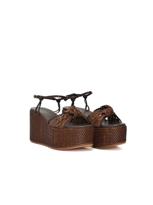 Sandali con zeppa e nodo TWINSET | 261TGT03812110