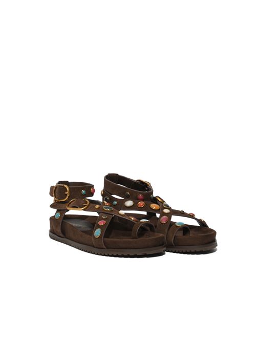 Sandali in camoscio con borchie TWINSET | 261TGT06612110
