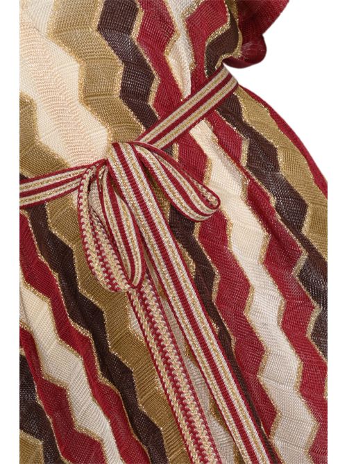 Caftano lungo in misto viscosa a righe multicolor TWINSET | 261TO525013519