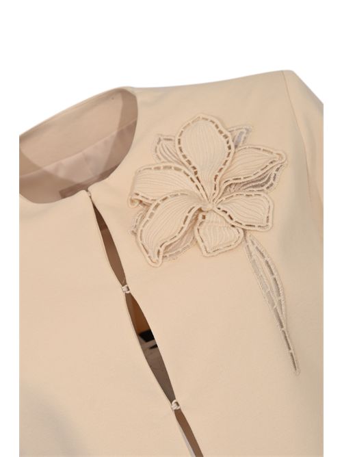 Giacca in maglia di misto viscosa con dettaglio floreale TWINSET | 261TP205307222