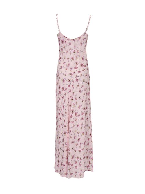 Abito lungo in raso jacquard stampa a fiori TWINSET | 261TP210D13408