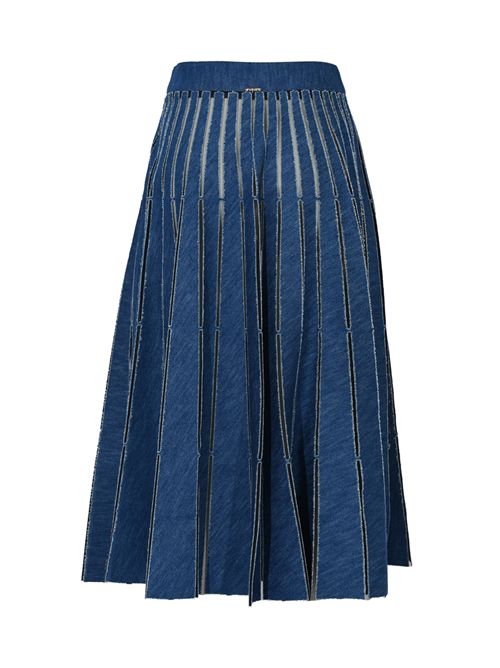 Gonna lunga in denim plissé TWINSET | 261TP235001611