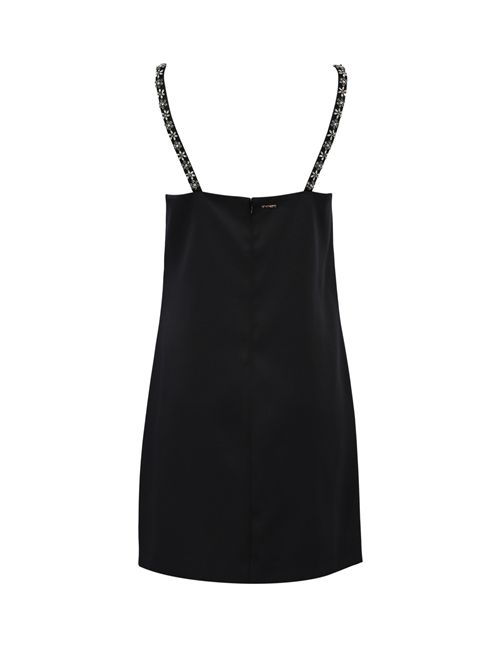 Abito corto in duchesse con ricamo gioiello TWINSET | 261TP241100006