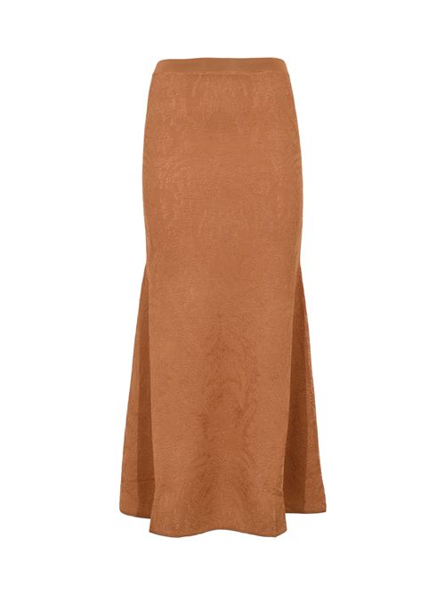 Gonna midi in maglia di viscosa con fantasia punzonata TWINSET | 261TP314013374