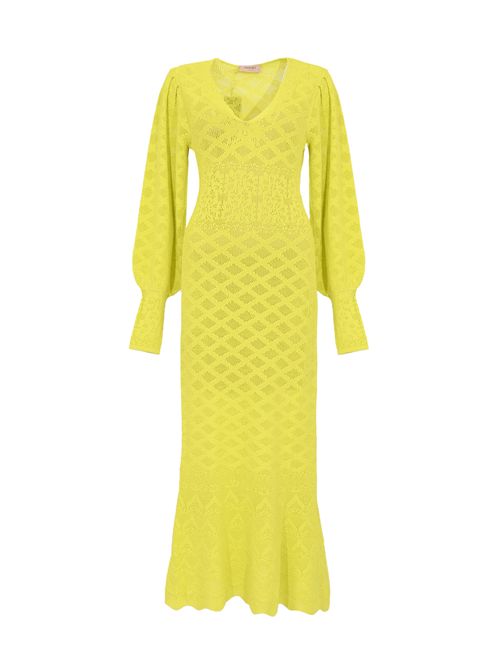 Abito lungo in maglia di viscosa jacquard TWINSET | 261TP326013171