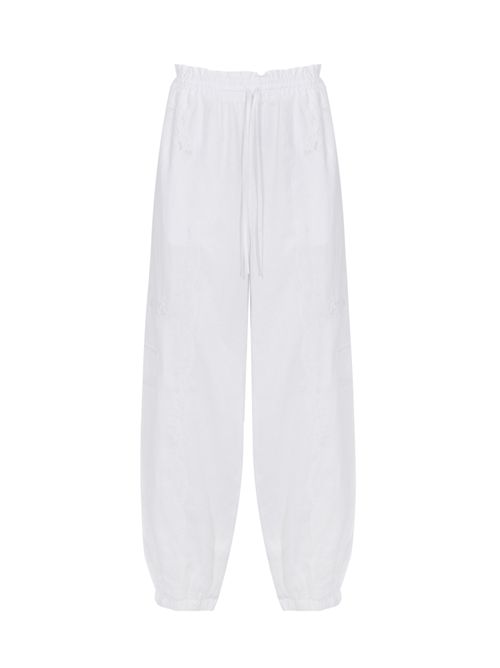 Pantaloni joggers in lino e sangallo TWINSET | 261TT212100001