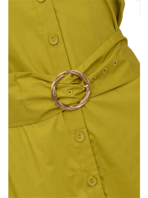 Abito longuette in popeline di cotone con cintura TWINSET | 261TT222312117