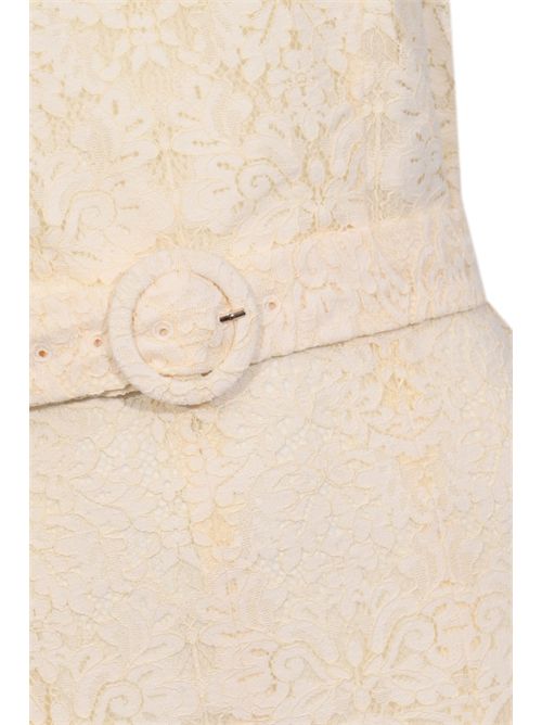 Tuta in pizzo di misto cotone Madreperla TWINSET | 261TT231000059