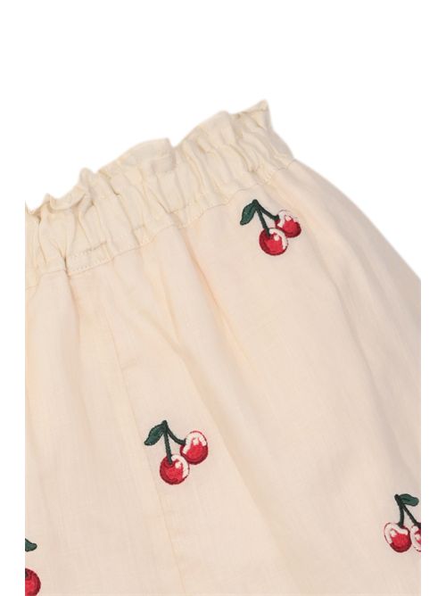 Shorts in ramiè con ricami ciliegie TWINSET | 261TT242113577
