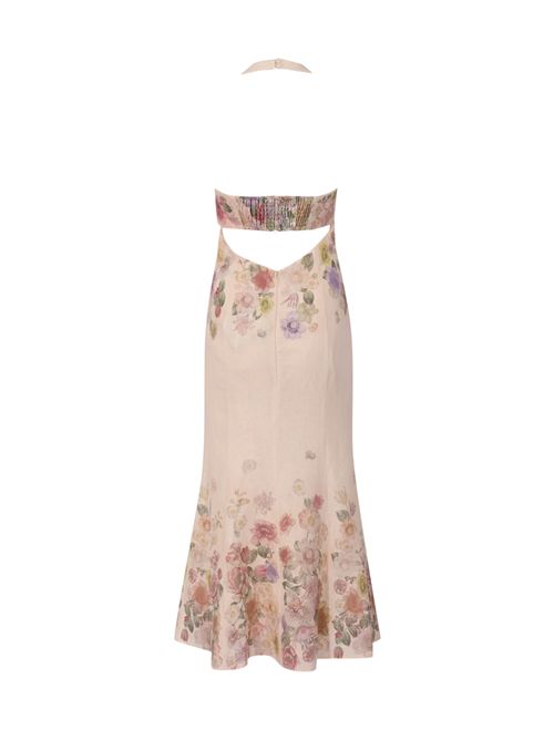 Abito longuette in lino con stampa a fiori TWINSET | 261TT257013588