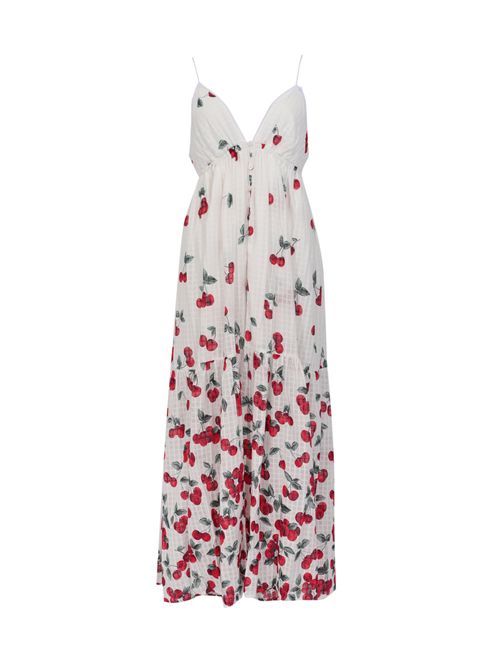 Abito lungo in cotone jacquard con stampa TWINSET | 261TT260013503