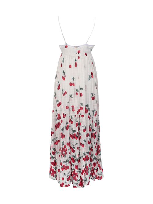 Abito lungo in cotone jacquard con stampa TWINSET | 261TT260013503