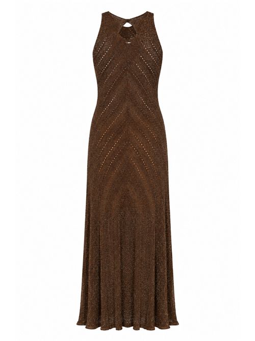 Abito lungo in maglia di lino con lurex TWINSET | 261TT321313566