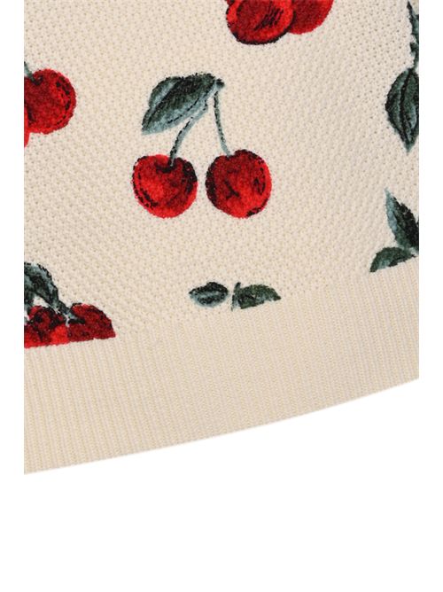 Maglia in cotone jacquard con disegno ciliegie TWINSET | 261TT324313501