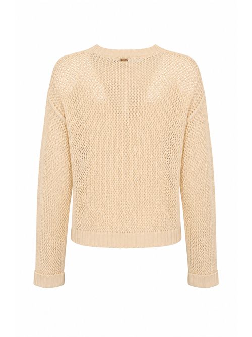 Maglia in crochet di cotone con ricamo ciliegia TWINSET | 261TT330003077