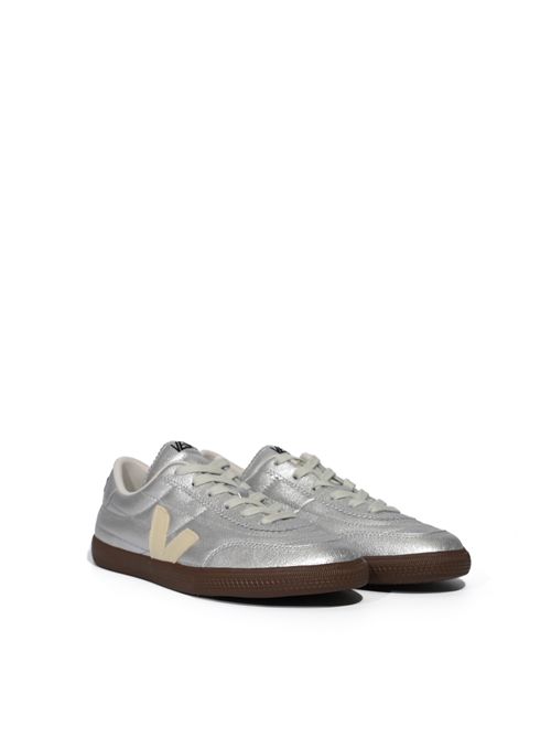 Sneakers Panenka in pelle Silver White VEJA | FU2020893SILVER_PIERRE_BARK