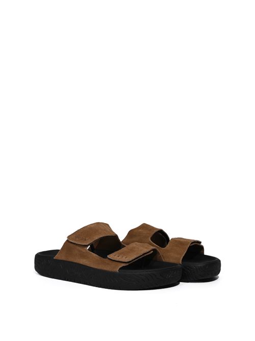 Sandali Etna in suede Marrone Nero VEJA | SA3220678BROWN_BROWN_BLACK